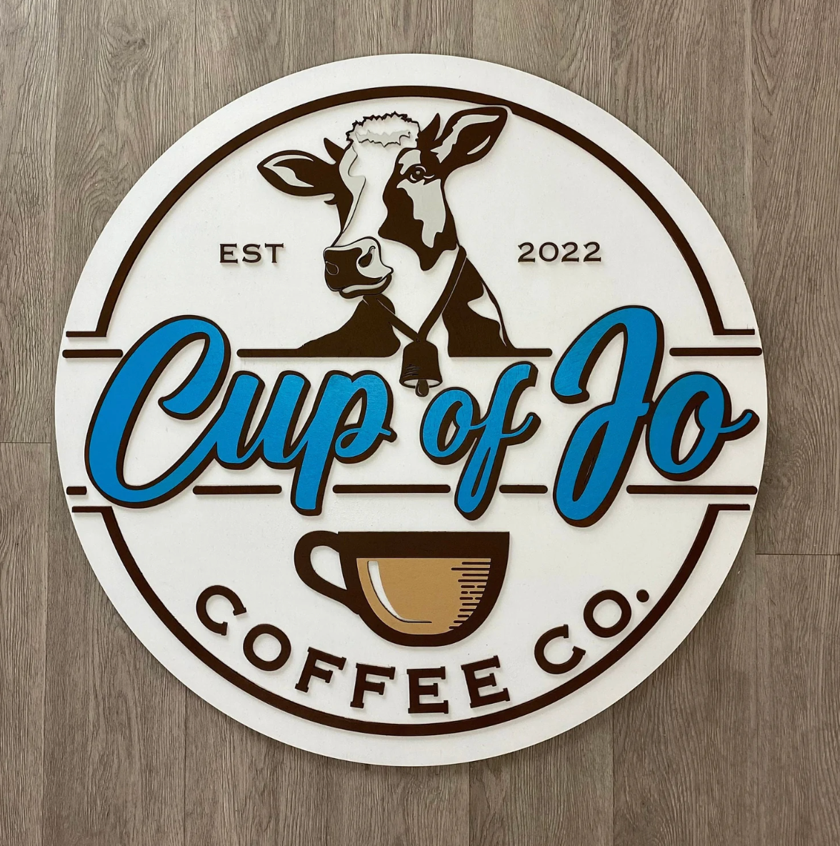 Custom 3D Acrylic Sign - Round