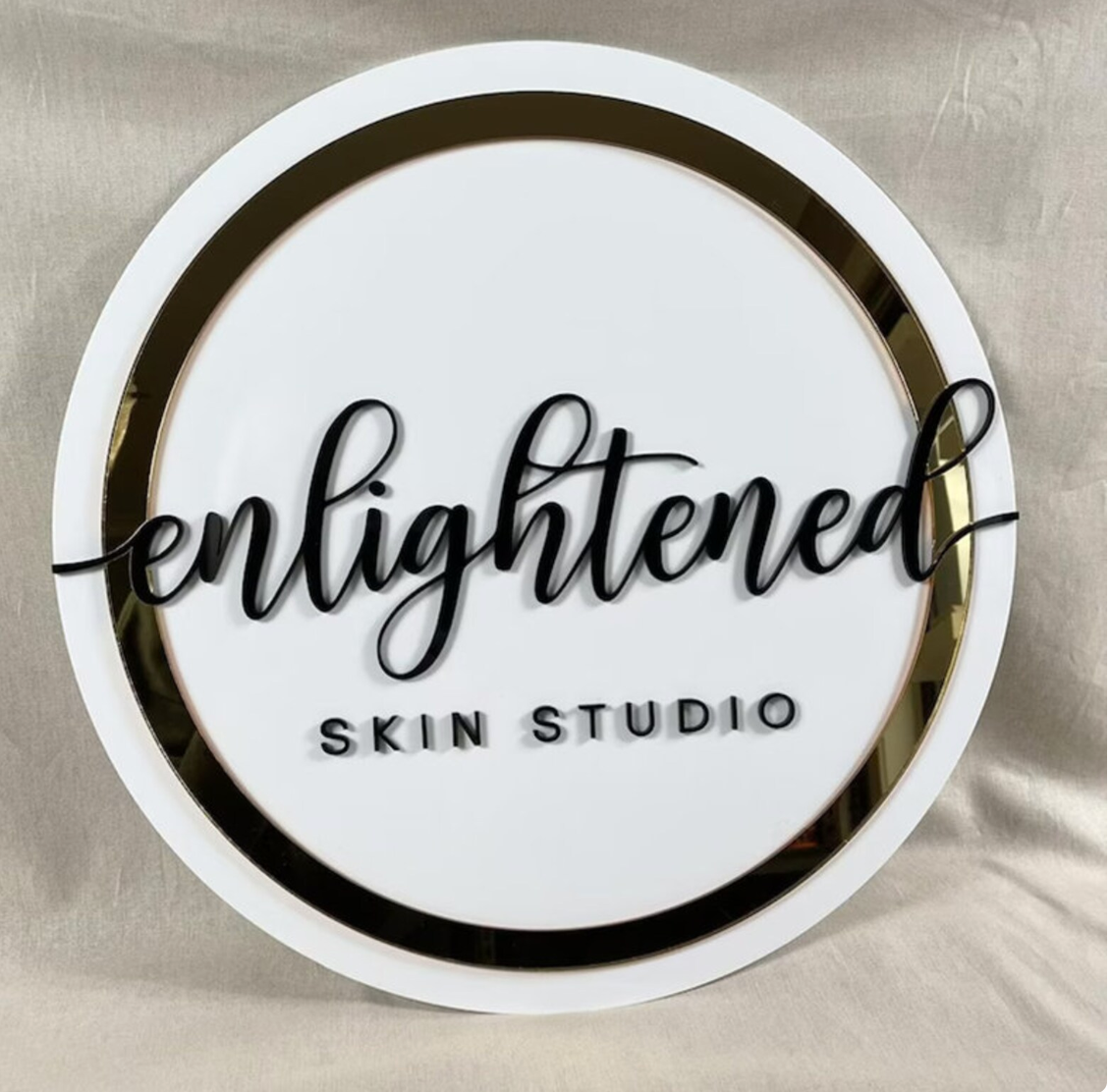 Custom 3D Acrylic Sign - Round